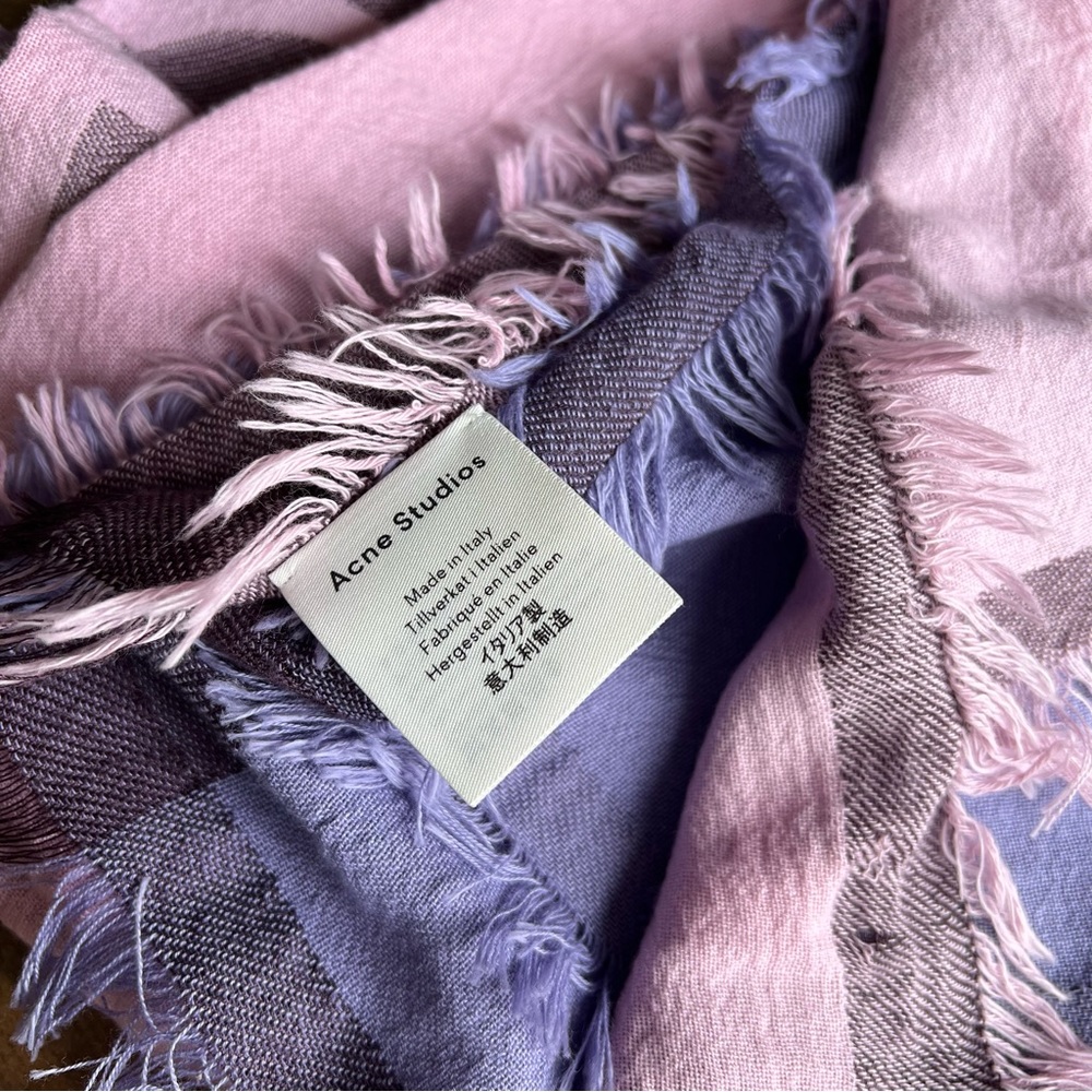 ⭐️NEW⭐️Acne Oversized Embroidered Scarf - Picture 5 of 5